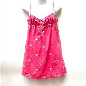 J.Crew Pink Top With Cute Embroidered Dog